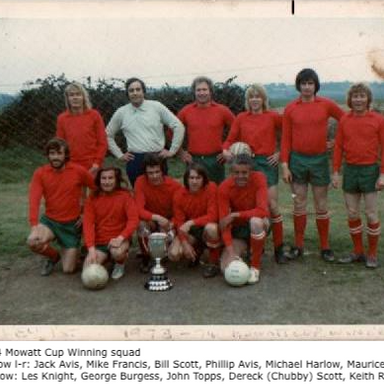 Nutley Mens 1973-4 Mowatt Cup winning squad